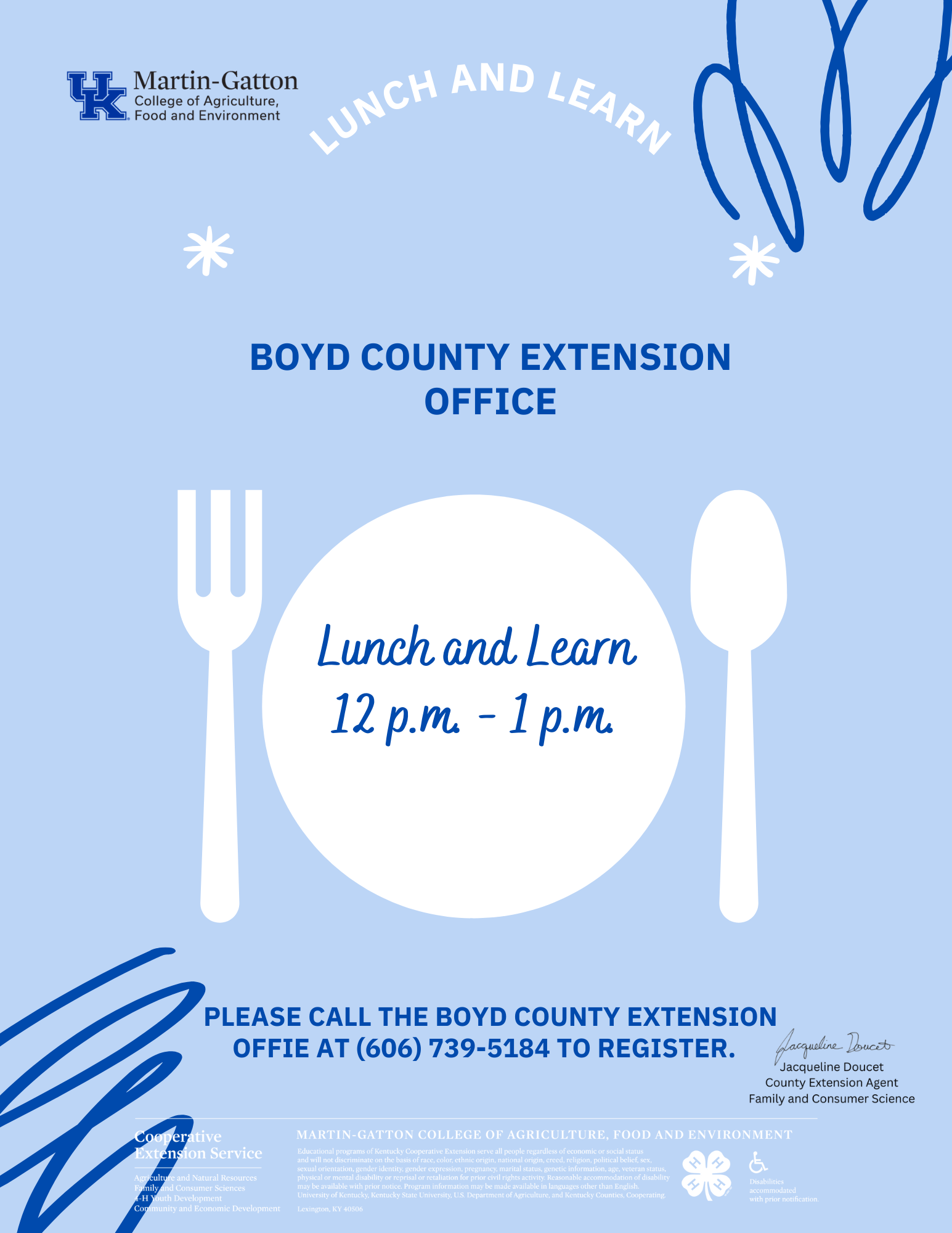 April lunch and learn boyd county extension office